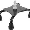 Quad Cane Tips Replacement, Universal Rubber Walking Stick Foot Base for Stability, Self-Standing 4-Leg Crutch End Pad, Non-Slip Replacement Feet for Most Standard Canes Hiking Poles Crutche