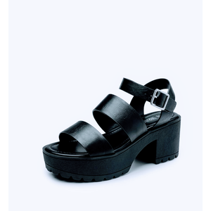 DREAM PAIRS Platform Heels for Women Lightweight Chunky Open Toe Stylish Comfortable Fisherman Sandals with Adjustable Ankle Strap, Size 7.5