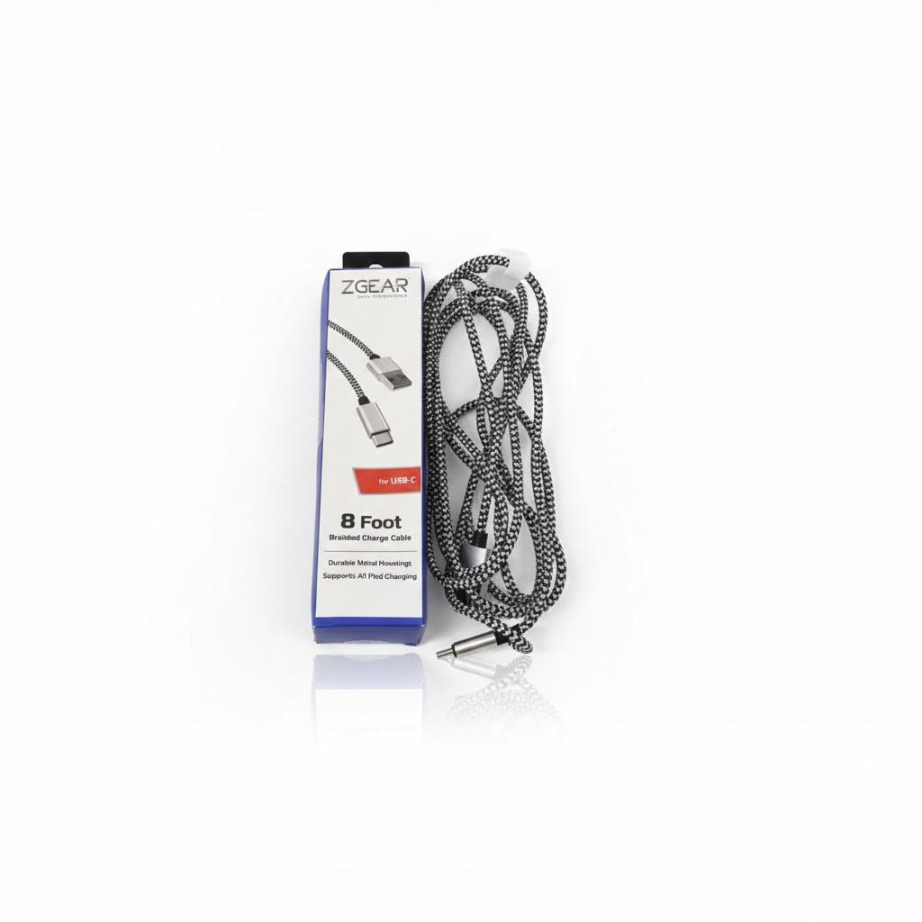 ZGear 8 Foot Braided Charge Cable