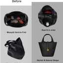 Hermes ZTUJO Picotin 18 Organizer Insert, Luxury Purse Organizer Insert, Silky Smooth, Fits Picotin 22 Bags (Black)
