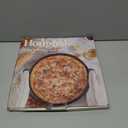 HONGBAKE 2 Pack Pizza Pan 14 Inch with Holes, Rust-Free Nonstick Pizza Pan for Oven, 0.8mm Carbon Steel Perforated Pizza Tray with Wider Handles, Round Baking Sheet for Frozen & Homemade Pizza, Grey