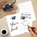 2 x 2026 Graduation Party Invitation - Watercolor Grad Cap, Graduation Invites for Grad Celebration Announcement, 20 Sets with Envelopes Party Favor & Supplies/05, (Assorted)