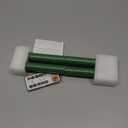 GenSwin Flameless Taper Candles Flickering with 10-Key Remote, Battery Operated Led 3D Wick Light Window Candles Real Wax, Christmas Home Wedding Decor(Green, 0.78 X 9.64 Inch)