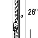 Prime-Line FA 2540 26 In. Window Block and Tackle Sash Balance (Single Pack), 9/16 in.
