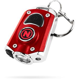 NEBO Mycro Rechargeable LED Keychain Light | Key Ring Flashlight Features 6 Light Modes, (Black)