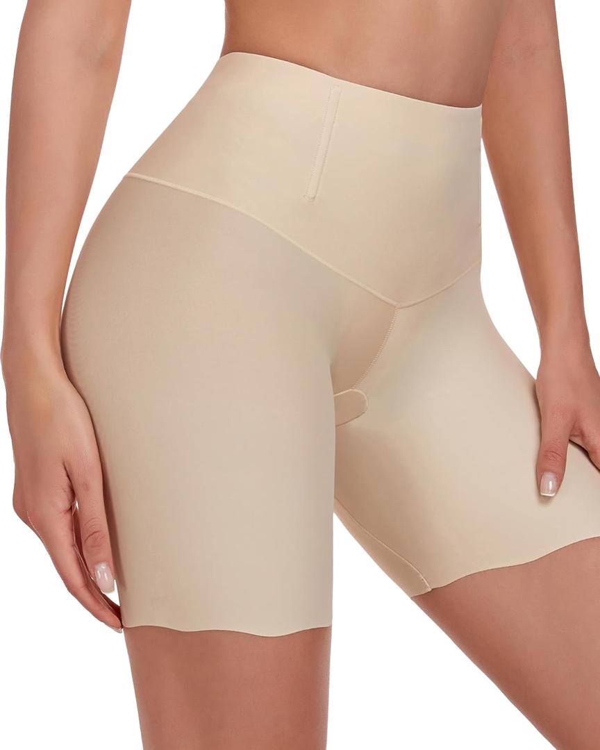 Cooling Shorts for Women Under Dresses Anti Chafing Slip Shorts Seamless Boyshorts Panties NU-M Nude