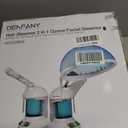 DENFANY Hair Steamer Facial Steamer 2 in 1 Nano Ionic Steam for Deep Hydration, Adjustable Arm, Easy-Clean Wide Mouth Tank, Home & Salon Use