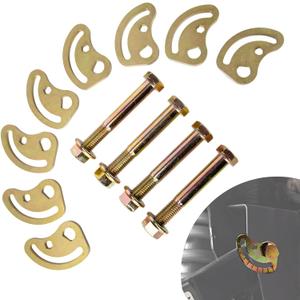 K100026 Front Upper Control Arm Alignment Cam Bolts Kit, 1.5 Camber Caster Adjustment, Compatible with Silverado Sierra 1500 2500 3500, Fixes Tire Wear & Steering Pull, 4-Pack Heavy Duty Kit