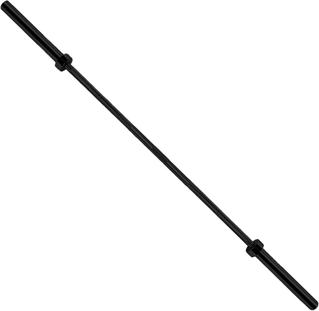 Fitvids Olympic Barbell Bar for Power Lifting and Weightlifting 700 Pound Capacity 7FT Black Black