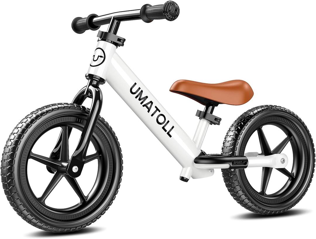 Umatoll Toddler Balance Bike for 2-5 Year Old, Adjustable Kids Toy Bicycle, Gift for Ages 2-3 Girls Boys