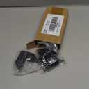 HOME MASTER HARDWARE L-Shaped Corner Braces, 40-Piece Metal Black Corner Bracket 1-1/2 Inch Right Angle Brackets for Shelves, Wood Furniture, Frames - Includes Rust-Resistant Screws