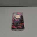 TARDAY Anime Phone Case Japanese Cherry Blossom Clear Phone Case Compatible with iPhone 14 ProClear