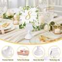 24 Pcs Wedding Table Number Holders Metal White Place Card Holder