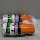 Tioncy 12 Pcs Halloween Pumpkin Bucket Bulk Metal Trick Treat Party Favors Pail with Handle Small Candy Pumpkin Bucket Jack O Lantern Basket for Trick or Treat Party Favor Supplies