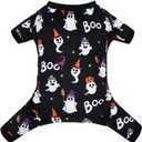 CuteBone Fleece Dog Halloween Pajamas Clothes Puppy Jammies Pet Apparel Cat Onesie for Chihuahua Yorkie Frenchies P305S (Small)