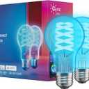 Cync GE A19 Direct Connect LED Light Bulb, Color Changing Smart Light, Matter Compatible, Compatible with Alexa and Google Home (2-Pack)
