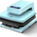 AUSHITO Upgraded Auto Heat Press - Heat Press Machine for T Shirts with Adjustable Pressure & Higher Heating Height, Heats Up Fast & Evenly Heat Press 15x15 for HTV, Sublimation, Heat Transfer Project