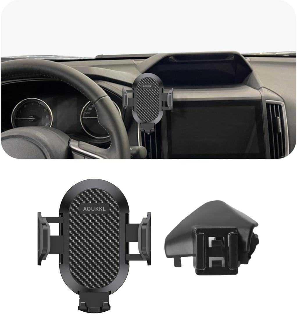 Car Phone Holder Fits for Subaru Forester 2019-2024,Crosstrek 2018-2023 Accessories,Thick Cases Friendly,Cell Phone Mount for 4-7 in Phones,360 Degree Rotation,Easy to Install