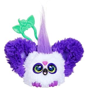 Furby Furblets Bam-Boo Mini Friend, Electronic Plush Toys for Girls & Boys, Panda, Black & White, Speaks Furbish & Plays Music, Series 5, Back to School Gifts, Ages 6+