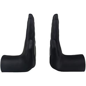 Black Hand Bookends, 6.7Inch Tall Classic Decorative Resin Book Shelf Organizers with Left and Right Hands Book Stopper (Hand)