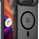 for Google Pixel 10 Case,Compatible with MagSafe Shockproof Slim Translucent Matte Anti-SlipMilitary Drop Protection for Men Women (Black)