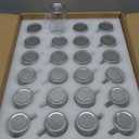 Tessco for you 24 Pcs 4 oz Glass Salt and Pepper Shakers Clear Mason Jar Mini Salt Shakers Farmhouse Kitchen with Metal Lid and Handles for Kitchen Table Wedding Drinkware Home Accessories(Silver)