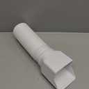 White 1-Pack Rain Gutter Downspout Extensions Flexible, Drain Downspout Extender,Down Spout Drain Extender, Gutter Connector Rainwater Drainage,Extendable from 21 to 68 Inches