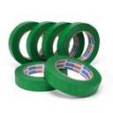 Adhes Green Masking Tape, 6 Rolls x 1 Inch x 55 Yards, Strong Adhesion, Clean Removal, Ideal for Painting, Automotive, and DIY Projects (24mm x 50m)