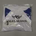 2 x Angel season Rash Guard for Boys UPF 50+ Swim Shirt Long Sleeve Bathing Suit Summer UV Protection Sun Shirts Rashgurad (2T, White Blue)