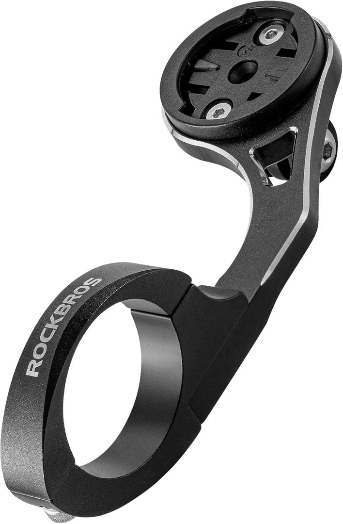 ROCKBROS Out Front Bike Mount Cycling Computer Mount Compatible with Garmin, Bryton, GoPro - Bike Handlebar 1.25''/ 31.8mm