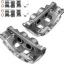 A-Premium Disc Brake Caliper Assembly with Bracket Compatible with Select Ford Models - For F-250 Super Duty 2013-2022, F-350 Super Duty 2013-2022, F-450 Super Duty 2013-2015 - Front Side