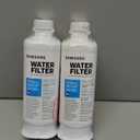 SAMSUNG Genuine Filters for Refrigerator Water and Ice, Carbon Block Filtration for Clear Drinking Water, HAF-QIN-2P, 2 Pack