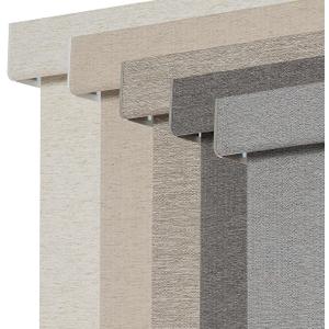 Persilux Blackout Roller Shades for Window Blinds,Cordless,Linen Fabric,Thermal Insulated Fabric UV Protection Shades for Home,Office,Bedroom,Door,Blackout-Grey,38" W X 72" H