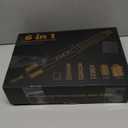 6 in 1 Multi Hair Styler Dryer Brush, 110,000 RPM High-Speed, Negative Ionic, Fast Drying for Professional Blow Dry, Curling, Volumizing, Straightening and Styling, Gold