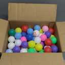 Hanaive 100 Pack Table Tennis Balls Multi Colored 40mm Plastic Balls Bulk Washable Small Game for Carnival Pool Games, Party Decoration Pet Toy