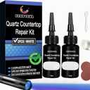 Premium Quartz Countertop Repair Kit, 2pcs White Granite And Marble Chip Repair Kit, Quickly Repair Kitchen Countertops, Scratches, Cracks