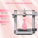 AMOLEN PLA Filament 1.75mm Silk Shiny Sakura Pink, 3D Printer Filament 1.75mm for 3D Printing 1kg(2.2lbs) Spool Compatible with Most FDM Printer