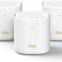 DBIT AX3000 WiFi 6 Mesh Wi-Fi System | 6,500 Sq Ft Coverage & 150 Devices | Dual-Band, Seamless Roaming, Parental Controls | Replaces Wireless Router and Extender | 2 Gigabit Ports Per Unit (3-Pack)