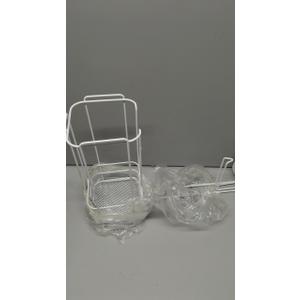 Umbrella Holder Rack Storage Bin Large Capacity Space Saving Umbrella Drain Rack Umbrellas Organizer  White