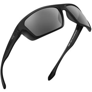 KastKing Huzzah Polarized Sport Sunglasses for Men and Women, Ideal for Driving Fishing Cycling and Running,UV Protection