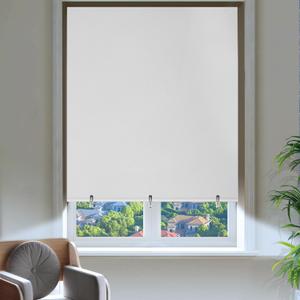 2 Pack Blackout Curtains for Bedroom, Self Adhesive Indoor Blackout Blinds, No Drilling or Tools, UV Protection, Portable Roller Window Shades for Living Room Office (26W  68" H, White)