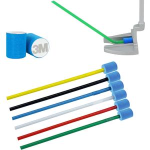 10 Pack, Super Lightweight Golf Putting Stroke Aiming Alignment Kit, Instant Detachable, Straight Swing Path Practice, Enhance Shake Movement, Instant Attach/Detach on Any Golf Putters