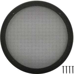 10" Speaker Grill Covers, Car Speaker Subwoofer Guard Protector, ABS Plastic Frame with Metal Mesh, Black - 1Pc
