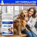 Dog Joint & Hip Support Supplement  Glucosamine, MSM & Chondroitin Tablets for Joint Pain Relief, Mobility & Cartilage Health, Duck Flavor, 90 Count