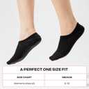 2 x CoolMate GLOBAL No Show Women Socks, Gifts for Mom (US, Alpha, Small, Regular, Regular, 2 Black, 2 Grey, 2 White) (M)