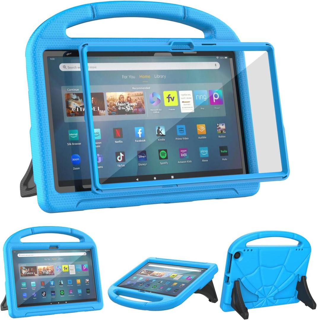 Amazon Fire Max 11 Tablet Case for Kids (13th Generation, 2023 Release), Patamiyar Lightweight Shockproof Kids Case with Handle Stand for Kindle Fire Max 11 Tablet -Blue