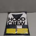 HOOD CREW Men’s Long Sleeve Polo Shirt Casual Slim Fit Shirts Contrast Color Patchwork T Shirts Cotton Tops (XL)