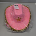 BLUE PANDA Western Cowboy and Cowgirl Hats for Kids, Pink Sparkly (4 Pack) - Kids Cowboy Hat