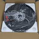 Black Flush Mount Ceiling Light Fixtures, 2-Light Ceiling Mount for Farmhouse with Seeded Glass Lampshade, Industrial Flush Mount Light Fixture Farmhouse for Hallway, Kitchen, Entryway and Foyer