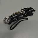 Huquary 1 Piece Portable Immersion Water Heater 300W 120/240V Electric Camping Accessories Dual Voltage Immersion Heater Travel Boiler Water Heating Rod with Travel Adapter for Coffee (Black)